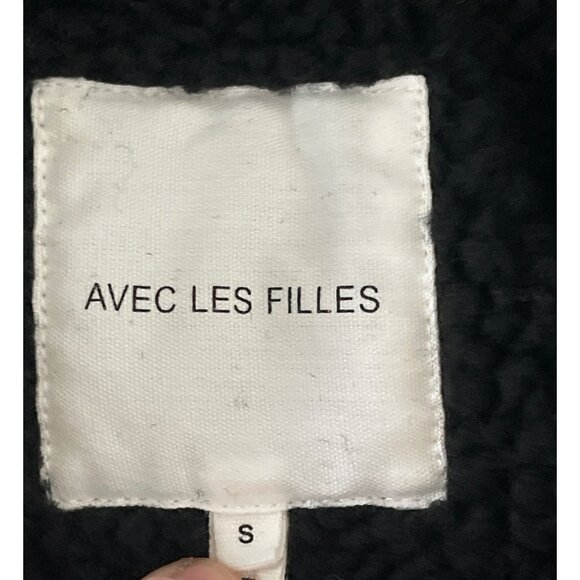 Anthropologie Avec Les Filles Star Camo Jacket Parka Sherpa Lined Long Length S - Picture 11 of 16